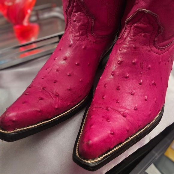 Los Altos Handmade Ostrich Leather Boots - Picture 2 of 3